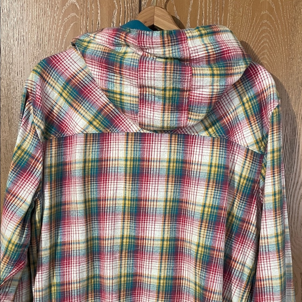 Empyre Multicolor Plaid Hooded Shirt - Picture 6 of 6